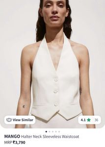 Mango Halter Neck Waistcoat