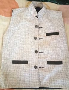 Vintage Style Gray Tweed Vest