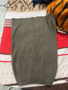 Button-Down Knit skirt