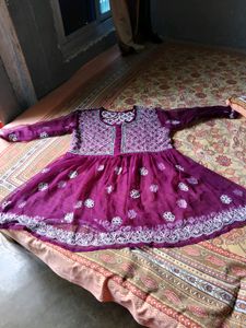Mirror Work Chikankari Kurti