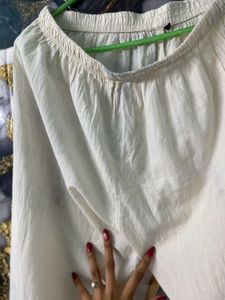 White Kurta Set For Women
