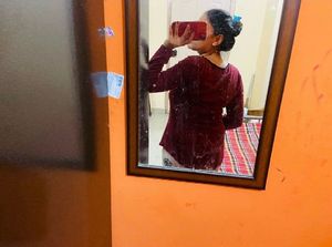 Red Woolen Top