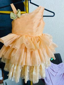 Peach New Frock