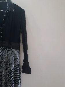 Long One Piece Black &amp; White Colour