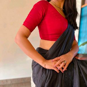 Elegant Saree with Blouse ( L Size)