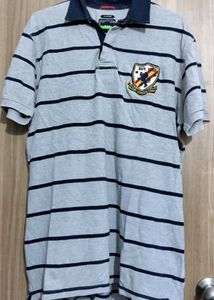 Striped Rugby Polo Shirt