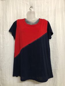 Blue Short Sleeve Top