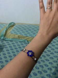 Blue Flower Bracelet