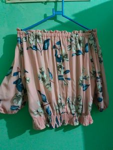 Floral Print Off-Shoulder Top