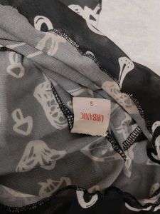 Mushroom Print Mesh Top