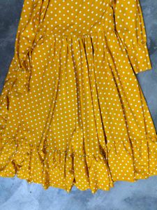 Long Frill Frock Stylish Design For Girls
