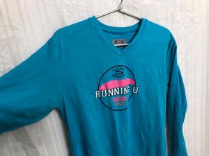 A4 Blue Long Sleeve T Shirt