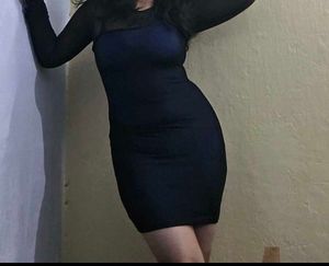 Blue Mini Bodycon Dress