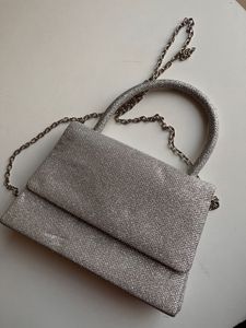 Silver Sling Bag