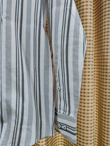 Striped Button-Down Shirt Office wear