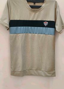 Striped Patch T-Shirt