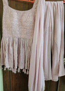 Pink Embroidered Kurta Set