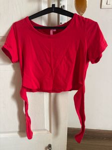 Red Crop Top