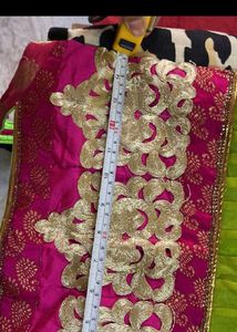Pink Green Anarkali Kurta Set