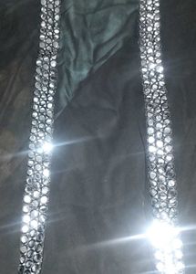 Black Embellished Dress Material