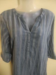 4xl libas Stylish Blue Striped Kurta