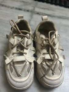 Unique Beige Fashion Sneakers