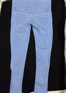 High Waist Light Blue Jeans
