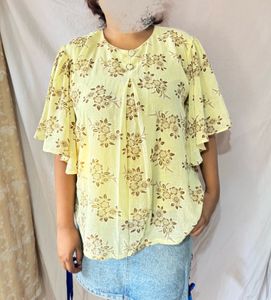 Floral Yellow Top