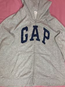 GAP Gray Full-Zip  Hoodie