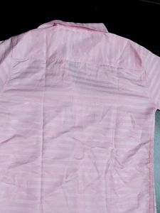 Pink Striped Button-Down Shirt