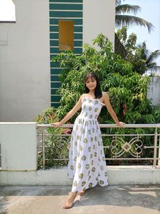 Cute Korean Aesthetic Floral Dress