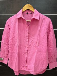 A Rose Pink Coloured Casual Shirt