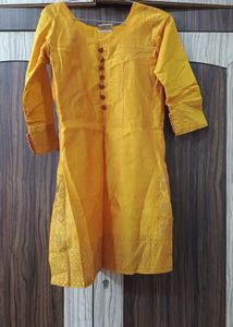 Elegant Yellow Kurta with Dupatta