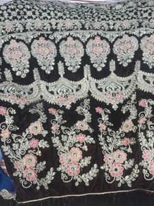 Elegant Black Velvet Lehenga