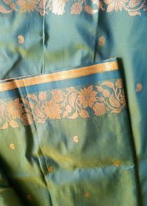 Premium Katan Silk Saree With Open Border Design