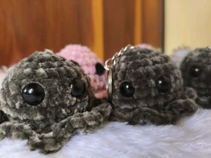 Crochet Octopus Keychain