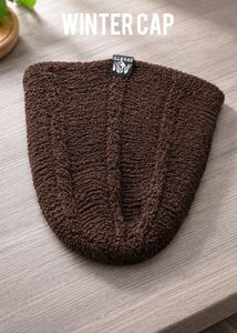 Brown Knitted Winter Cap