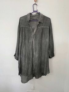 Gray Oversized Shirt