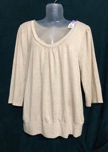 Old Navy Cream Long Sleeve Top