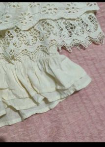 American eagle Lace Trim Crop Top