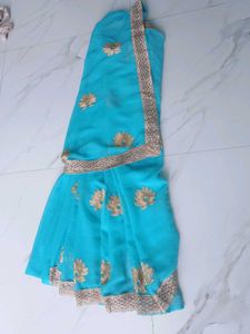 Elegant Blue Saree