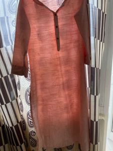 Zudio Pink Floral Kurta