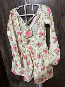 Floral Print Long Sleeve Top