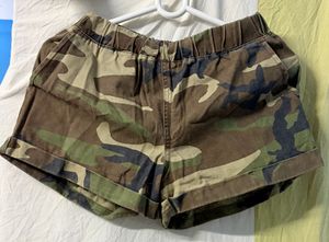 Camo Print Shorts