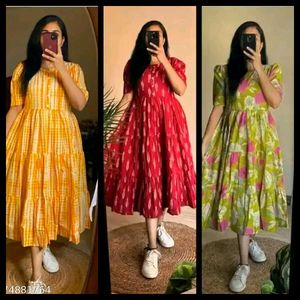 3 Cotton Frills Gown