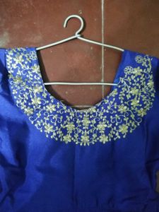 Elegant Blue Ethnic Gown