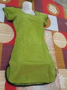 Fresh Green 💚 Suit With Semi Patiala Salwar