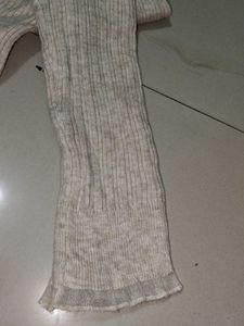 Elegant Knit Top with Lace Detail