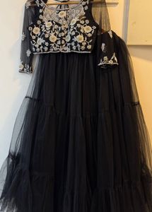Black Embroidered Lehenga Choli