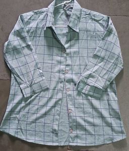 Checked Button-Down Shirt